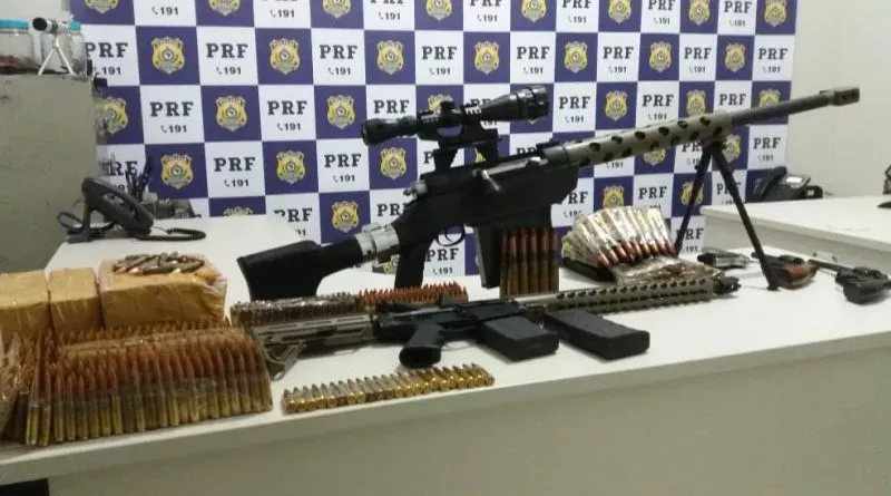 Rota do Tráfico: PRF aponta que 90% do armamento apreendido em Mato Grosso do Sul tinha o Rio de Janeiro como destino