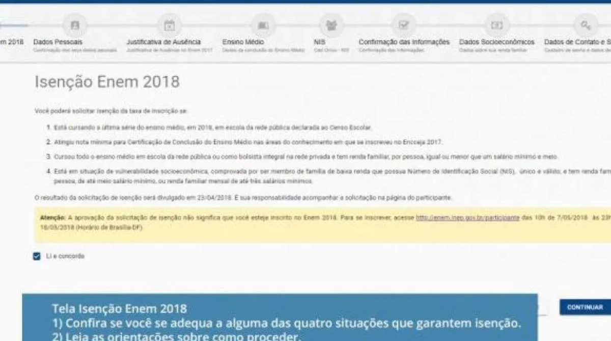 Prazo Final: Candidatos têm até domingo para solicitar isenção da taxa do Enem