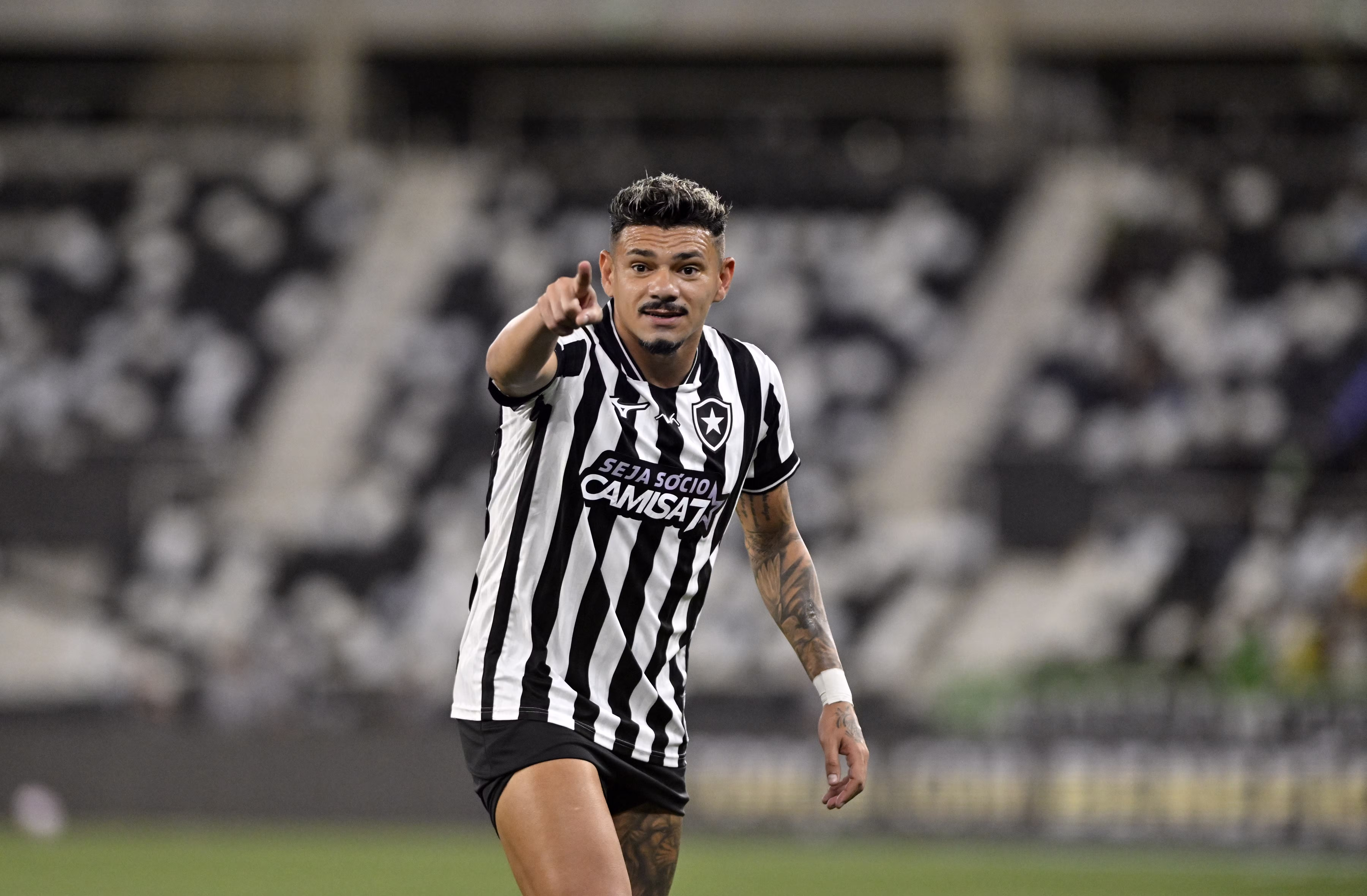 Tiquinho Soares celebra gol decisivo, encerra jejum e garante vitória do Botafogo