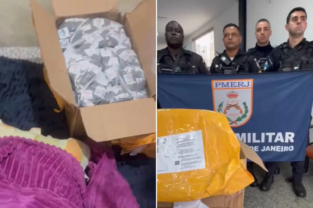 Encomenda com mais de 1,8 mil pinos de cocaína é apreendida em Itaperuna